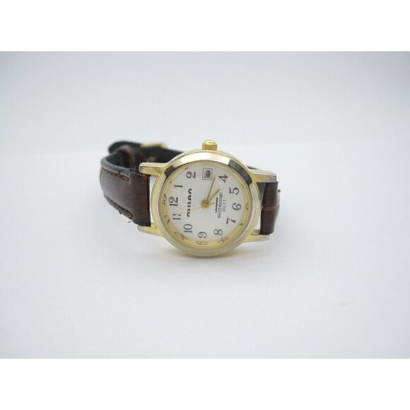 Women's Milan 100ft Quartz 100ft WR Analog 26mm Dial Causal Round Watch (E98) - Picture 7 of 9